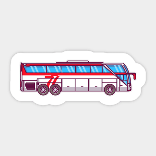 YELLOW TOURISM BUS Sticker